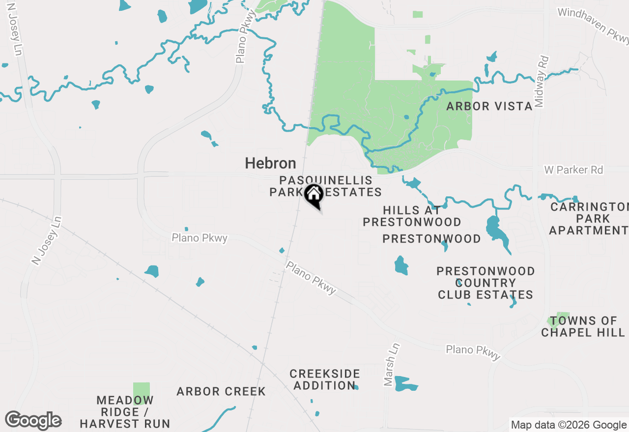 Map of 2521 Hampstead Lane, Carrollton, TX 75010