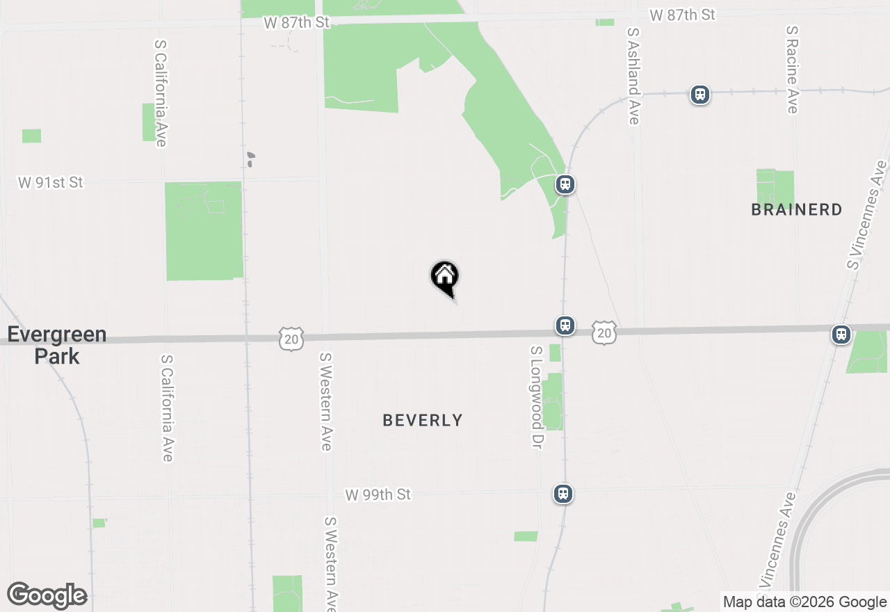 Map of 9412 S Hoyne Avenue, Chicago, IL 60643