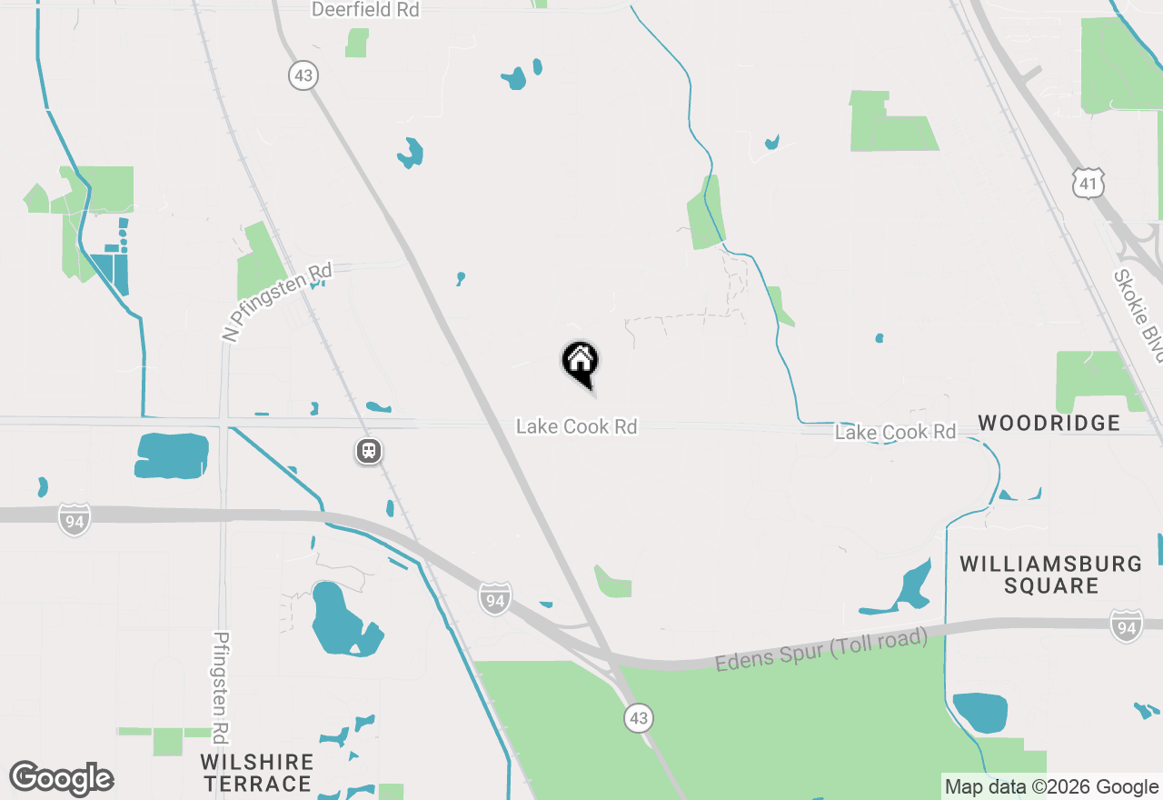 Map of 122 Mulberry Road, Deerfield, IL 60015