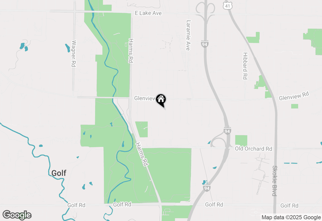 Map of 705 Hunter Road, Glenview, IL 60025
