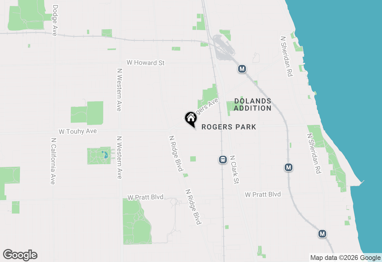Map of 7133 N Damen Avenue #3D, Chicago, IL 60645