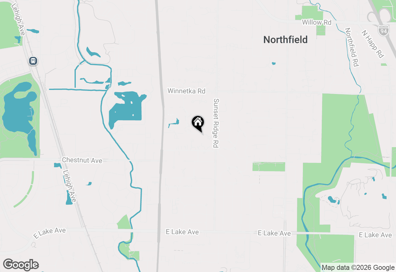 Map of 1405 Burr Oak Drive, Glenview, IL 60025