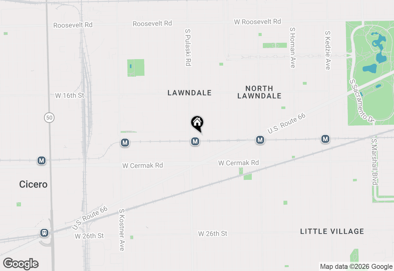 Map of 1916 S Harding Avenue #1, Chicago, IL 60623