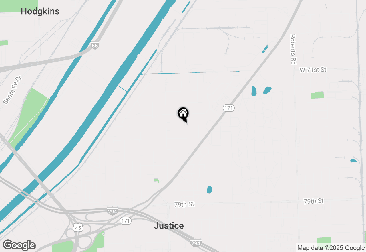 Map of 7425 Covington Place, Justice, IL 60458