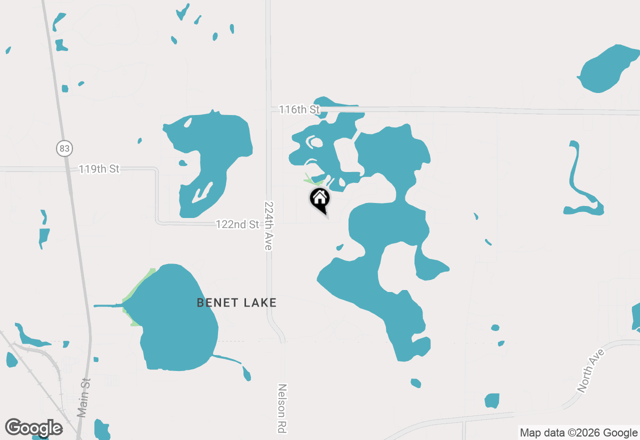 Map of 22010 122nd Street, Bristol, WI 53104
