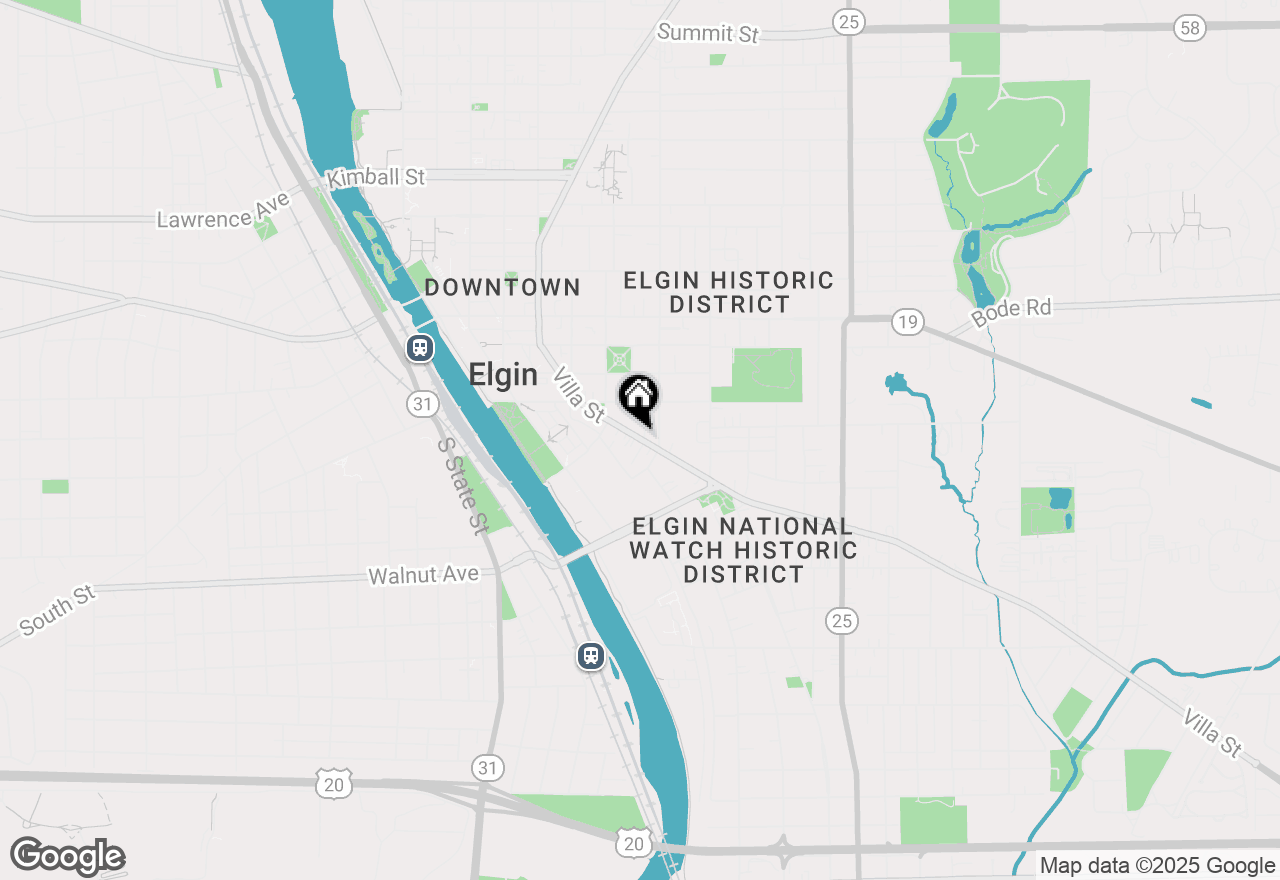 Map of 234 Villa Street, Elgin, IL 60120