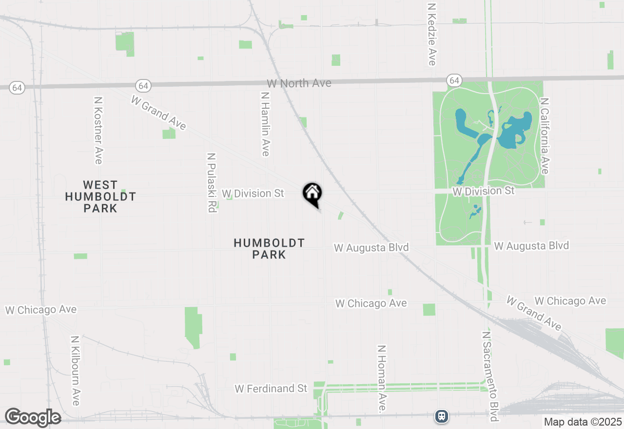 Map of 1111 N Monticello Avenue, Chicago, IL 60651