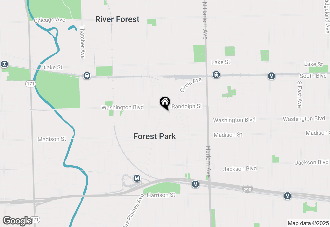 Map of (Address confidential), Forest Park, Illinois 60130