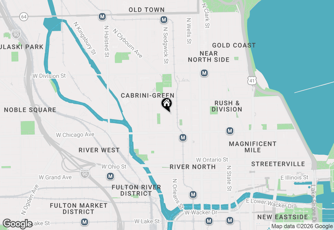 Map of 367 W Locust Street #304, Chicago, IL 60610