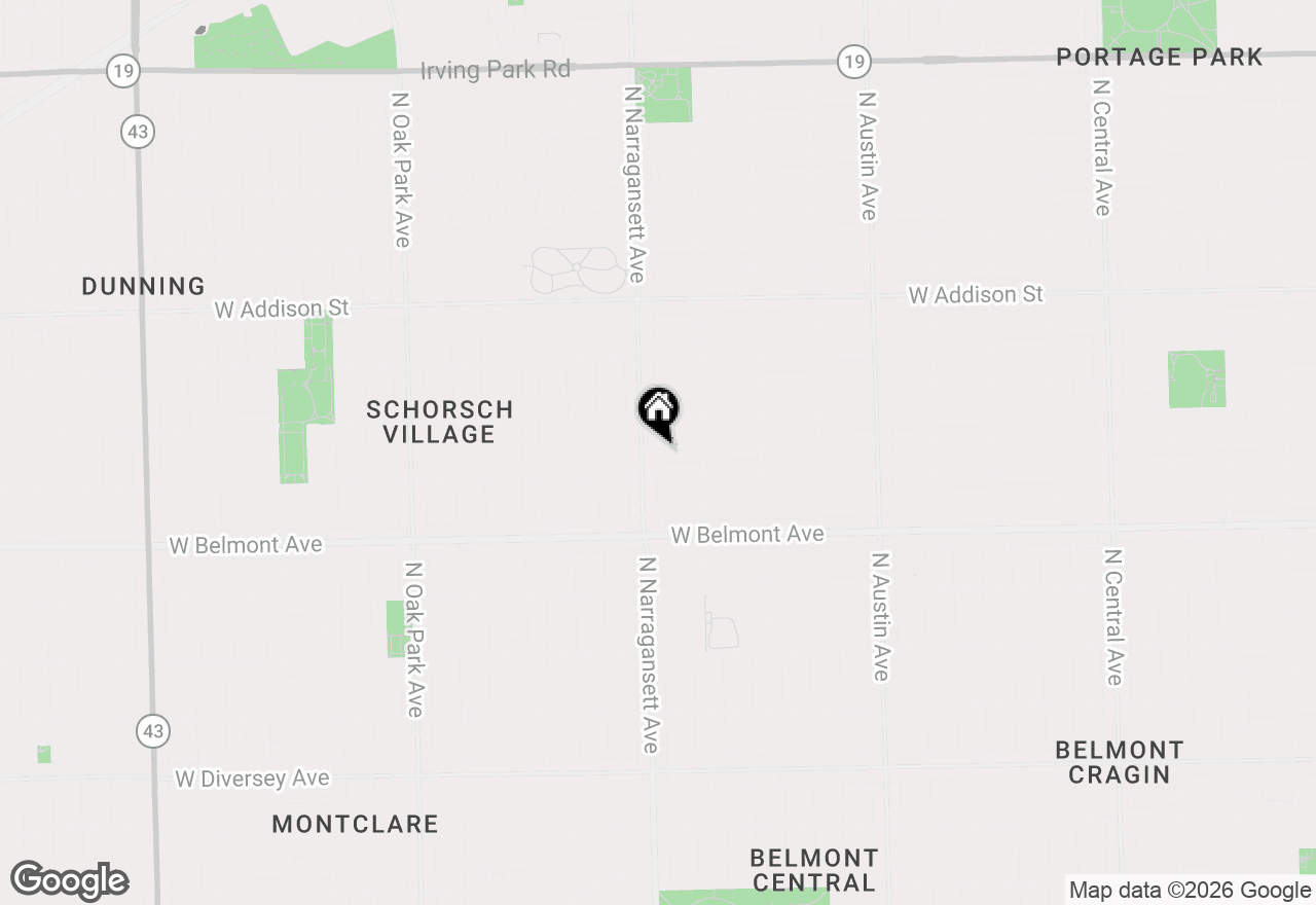 Map of 6347 W Henderson Street, Chicago, IL 60634
