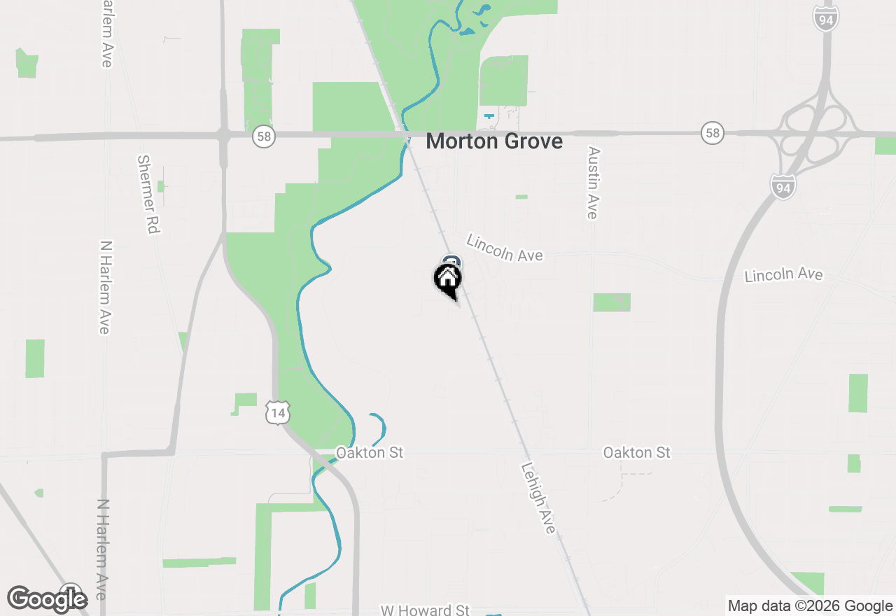 Map of (Address confidential), Morton Grove, Illinois 60053