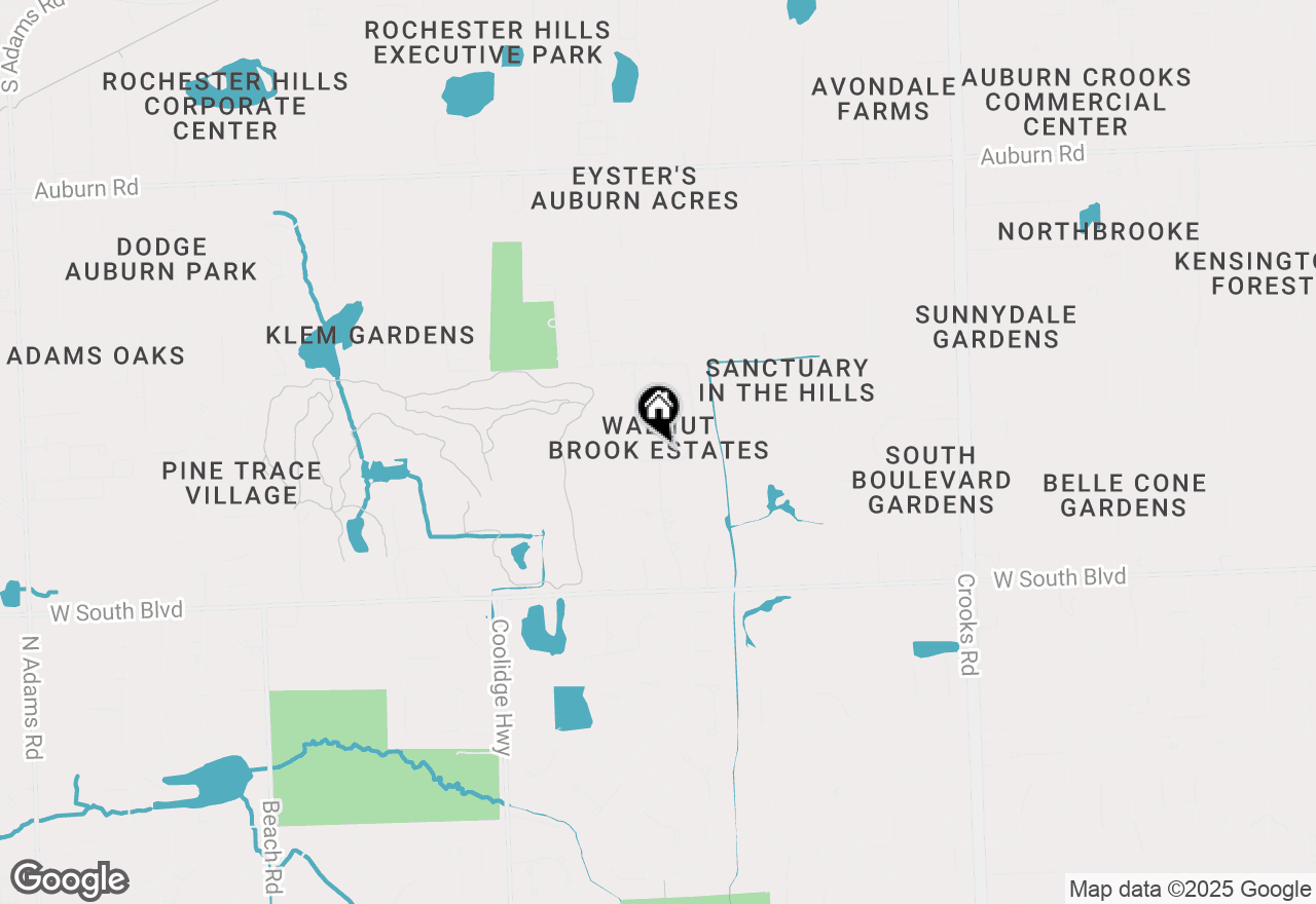 Map of 3755 Walnut Brook Drive, Rochester Hills, MI 48309