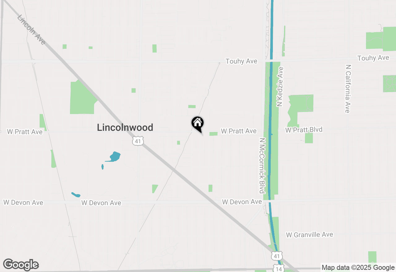 Map of 6742 N Monticello Avenue, Lincolnwood, IL 60712