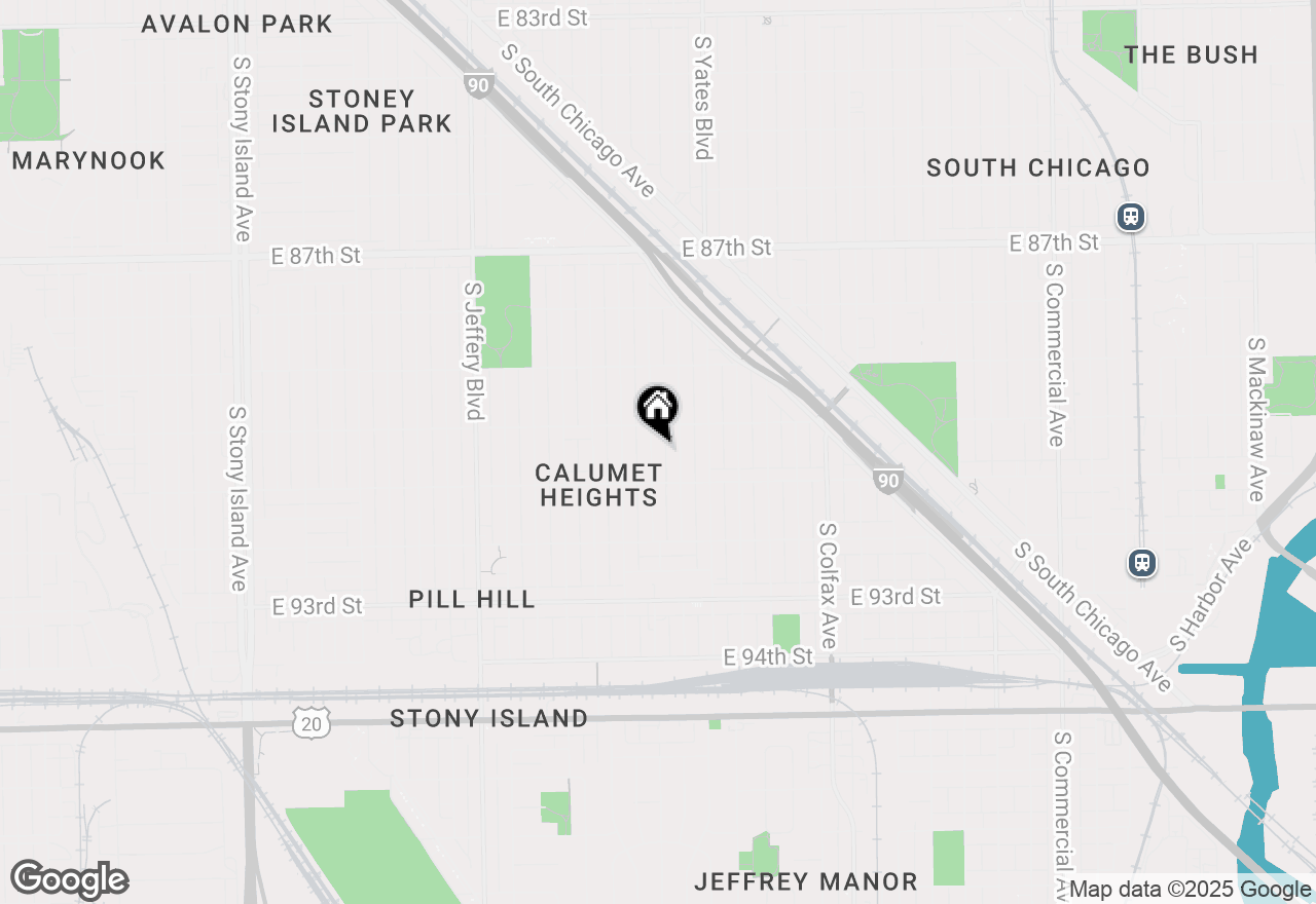 Map of 9029 S Crandon Avenue, Chicago, IL 60617