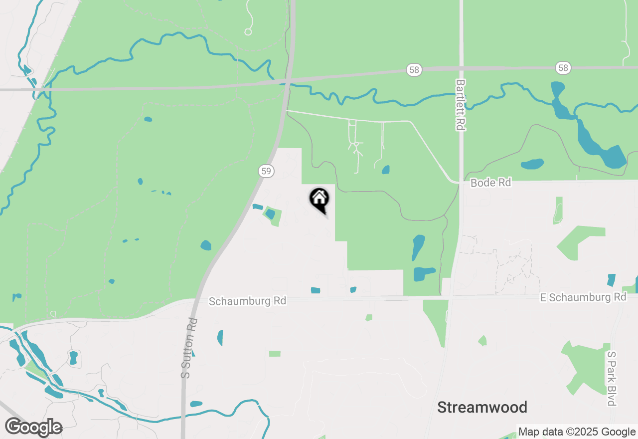 Map of 282 Ascot Lane, Streamwood, IL 60107