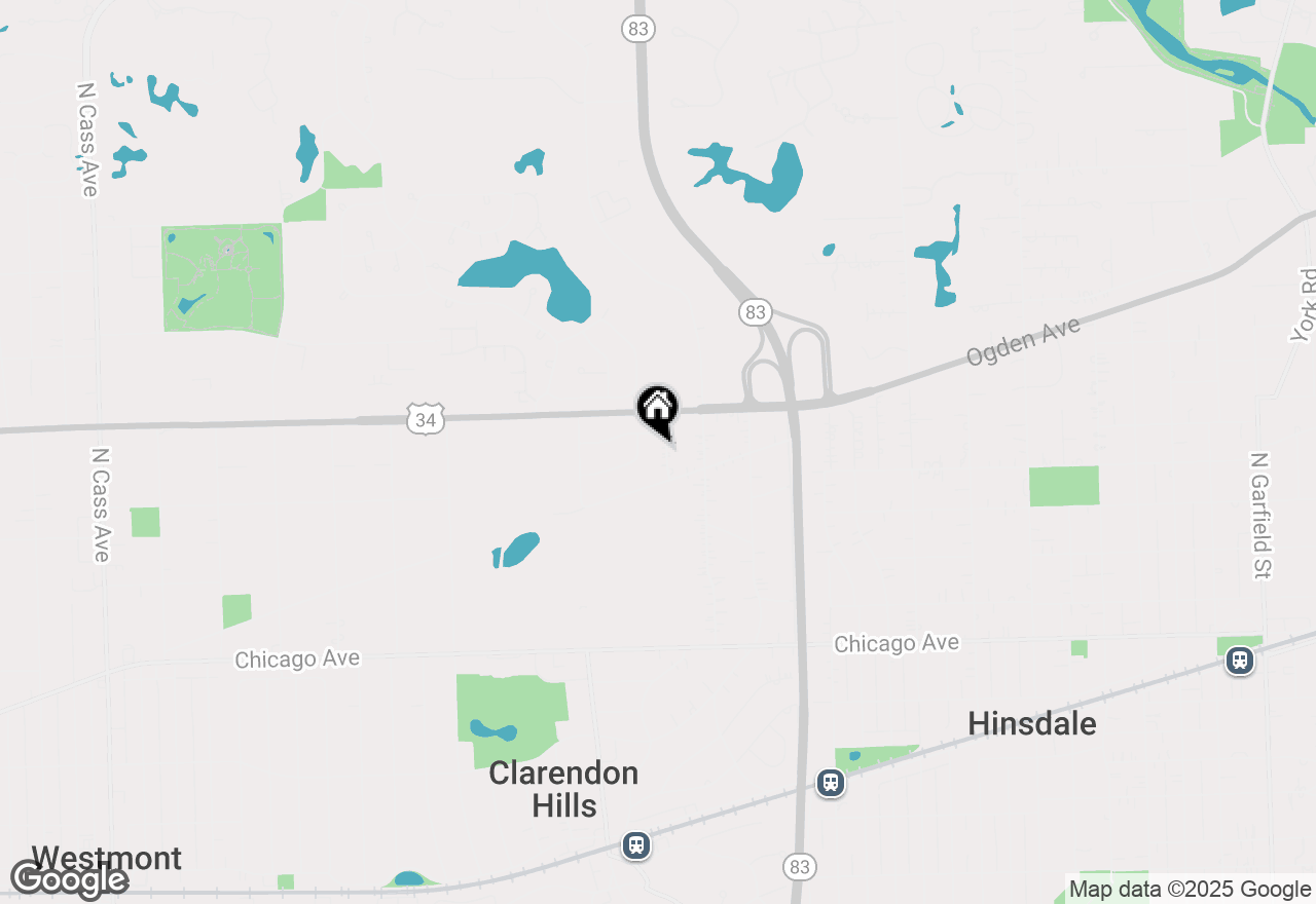 Map of 274 Columbine Drive, Clarendon Hills, IL 60514