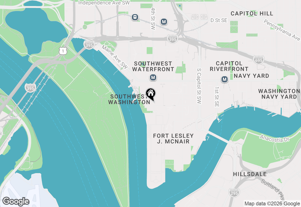 Map of 400 O Street Sw #402, Washington, DC 20024