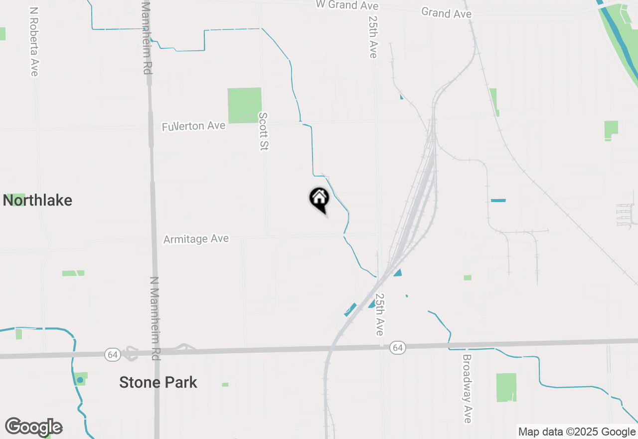 Map of 2038 Ruby Street, Melrose Park, IL 60164