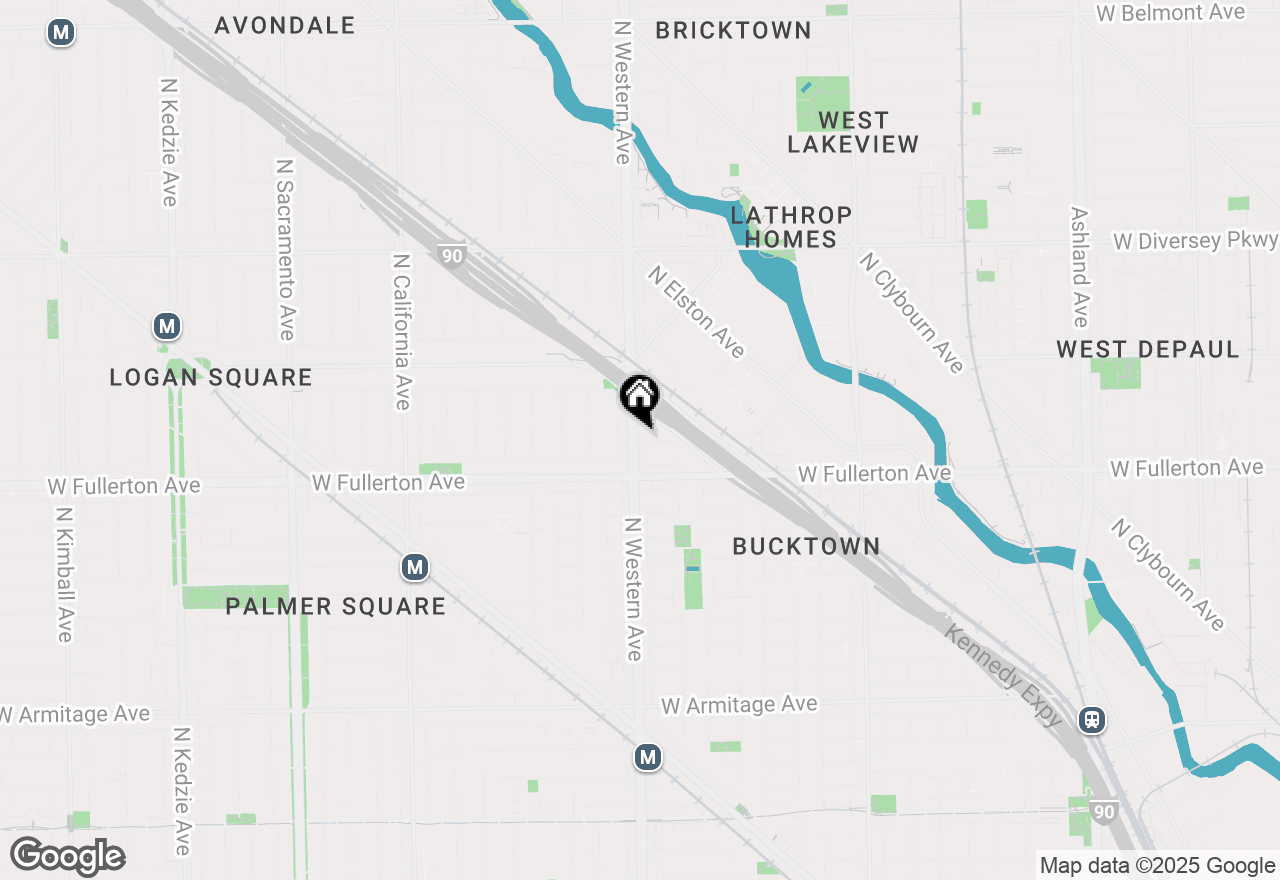 Map of 2443 N Western Avenue #307, Chicago, IL 60647