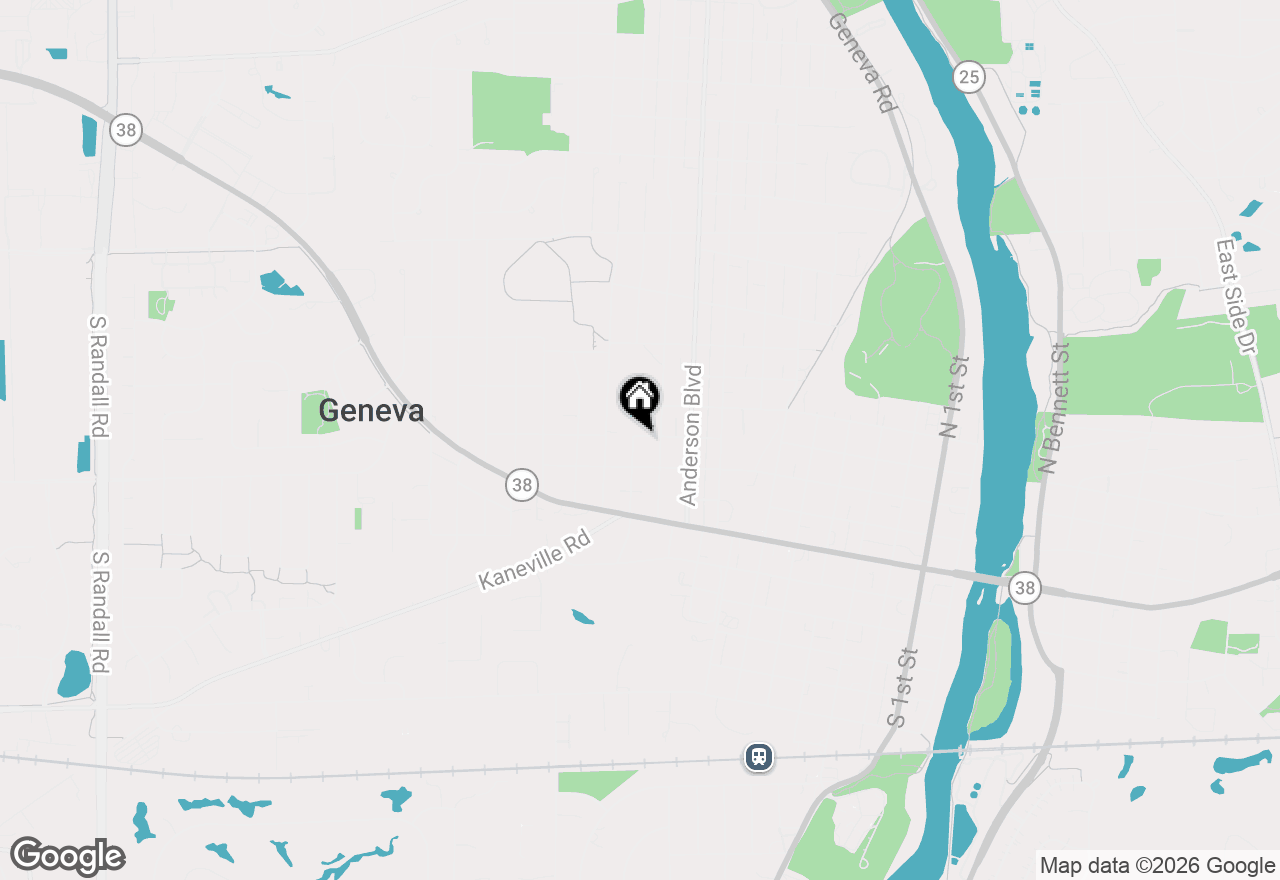 Map of 227 N Lincoln Avenue, Geneva, IL 60134