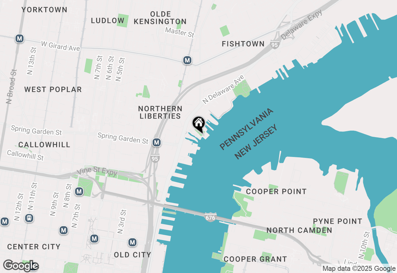 Map of 901 N Penn Street #F2004, Philadelphia, PA 19123