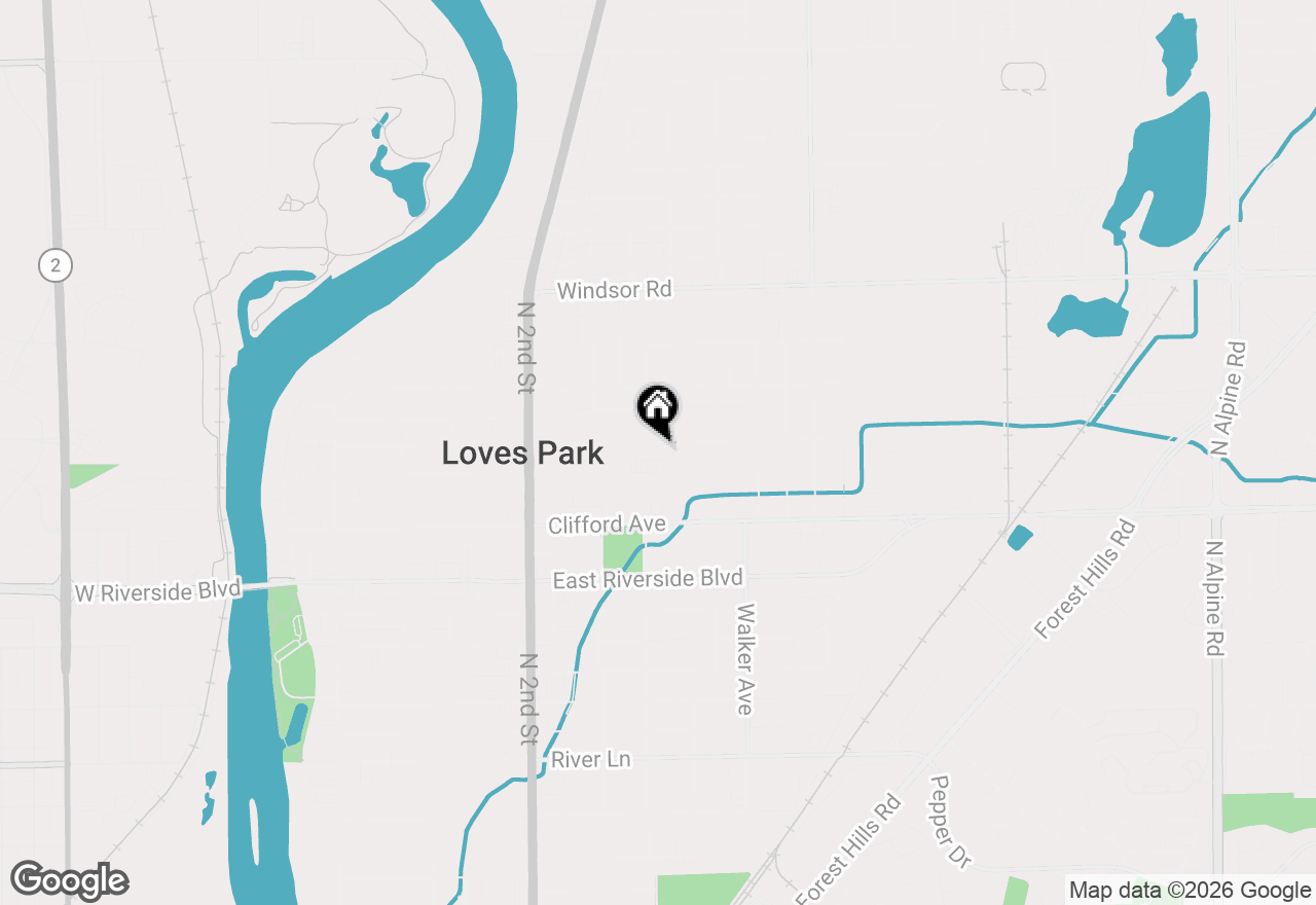 Map of 711 Renrose Avenue, Loves Park, IL 61111