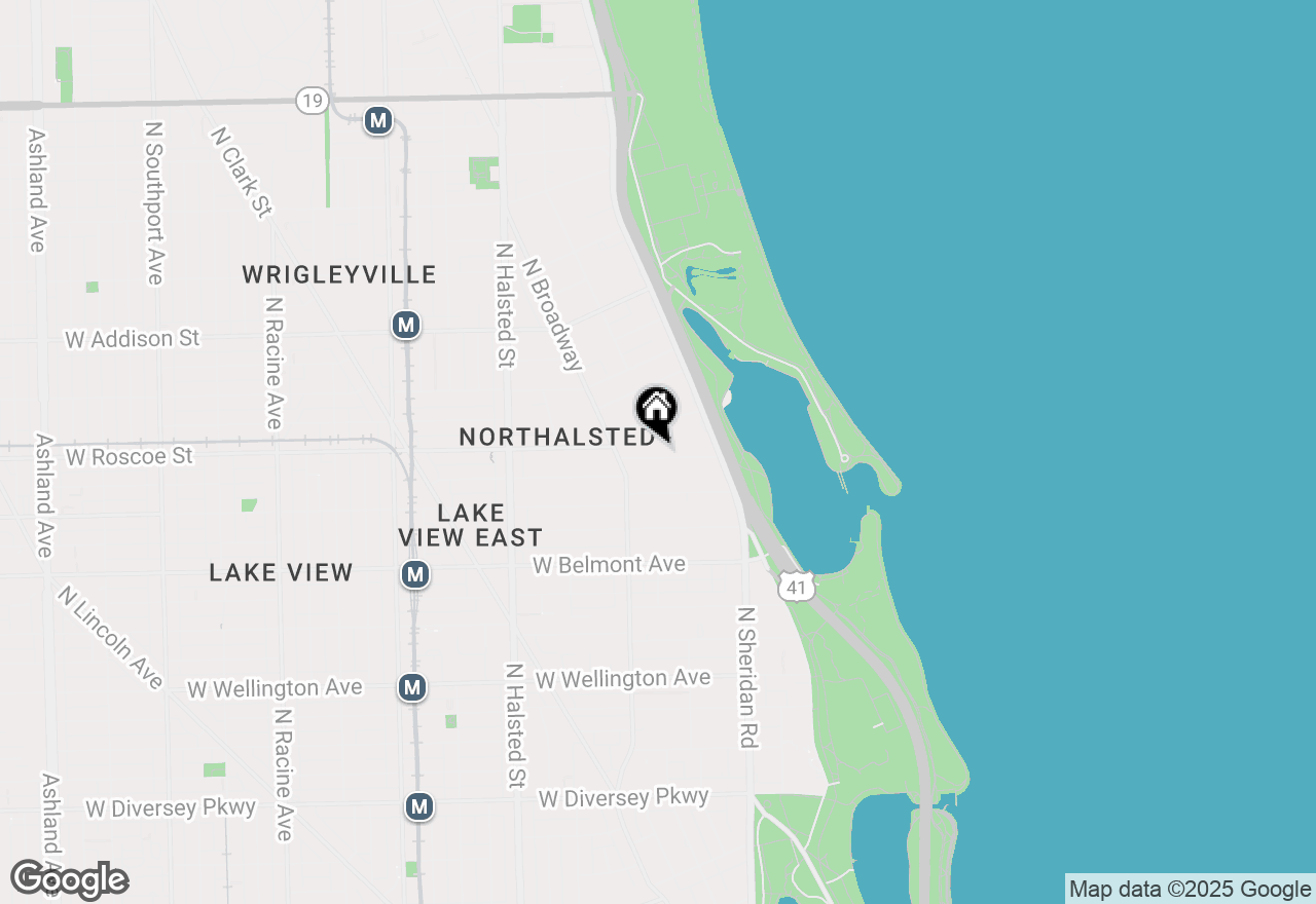 Map of 526 W Roscoe Street #1G, Chicago, IL 60657