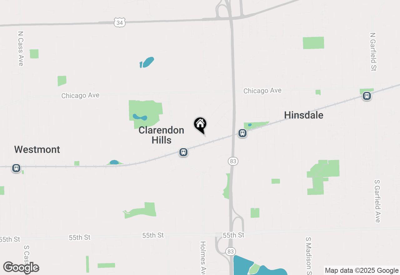 Map of 23 Chestnut Avenue, Clarendon Hills, IL 60514
