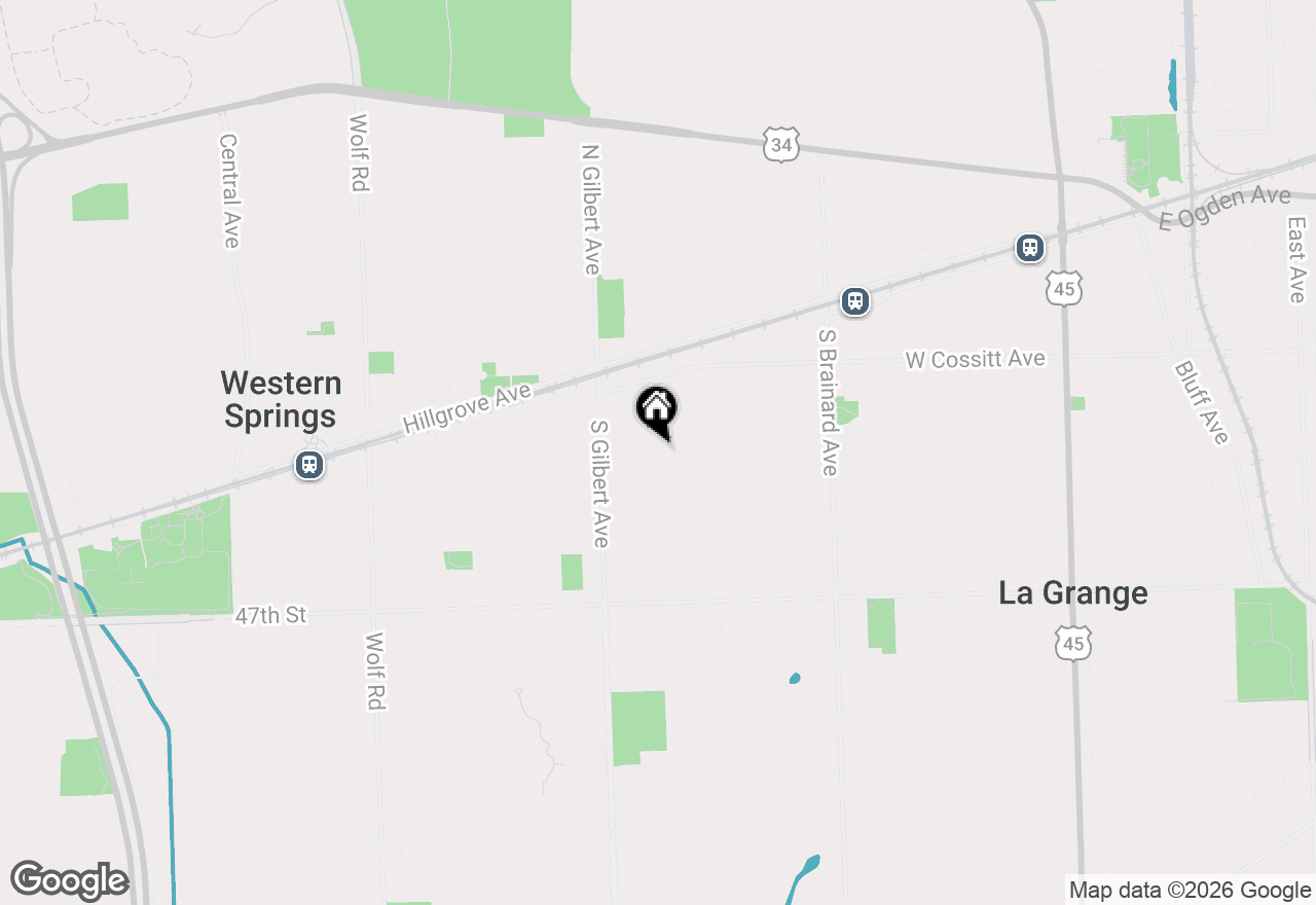 Map of 222 Leitch Avenue, La Grange, IL 60525