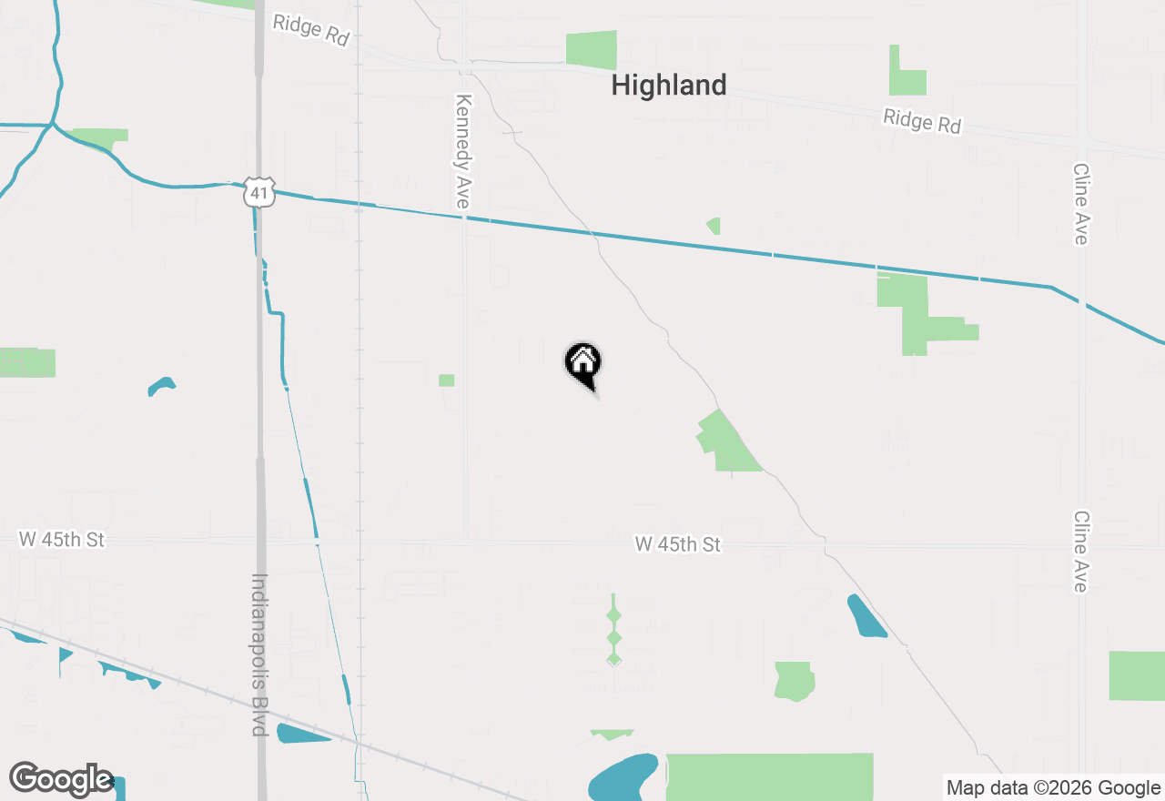 Map of 9410 Farmer Drive, Highland, IN 46322