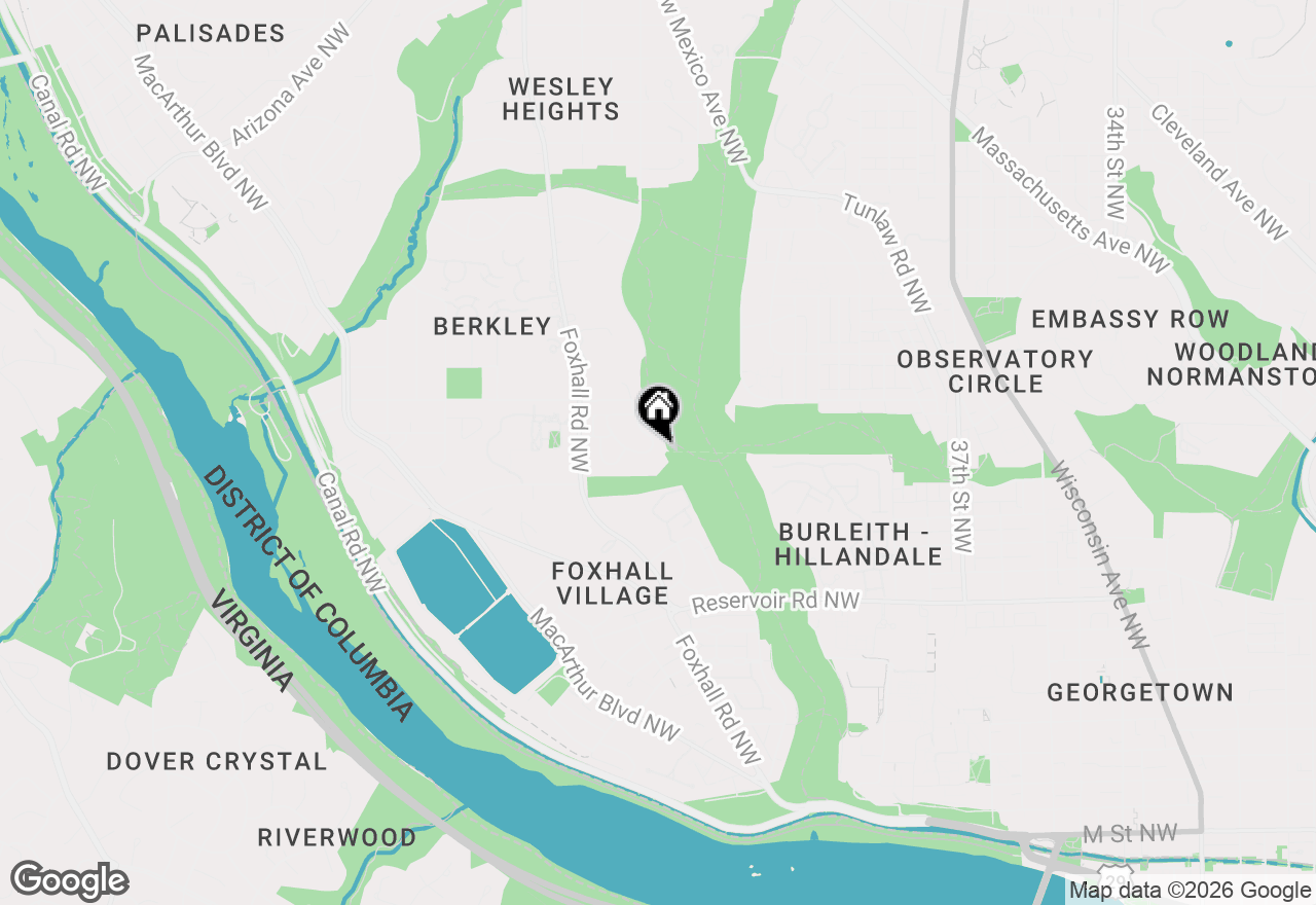 Map of 2155 Dunmore Lane Nw, Washington, DC 20007