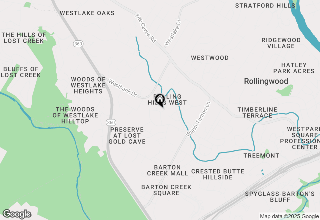 Map of 3600 Ripple Creek Rd, Austin, TX 78746