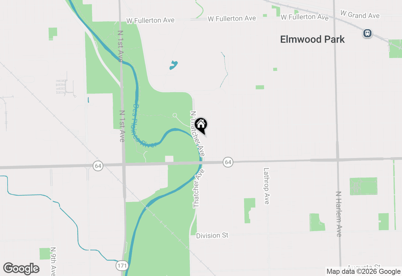 Map of 1718 N 79th Court, Elmwood Park, IL 60707