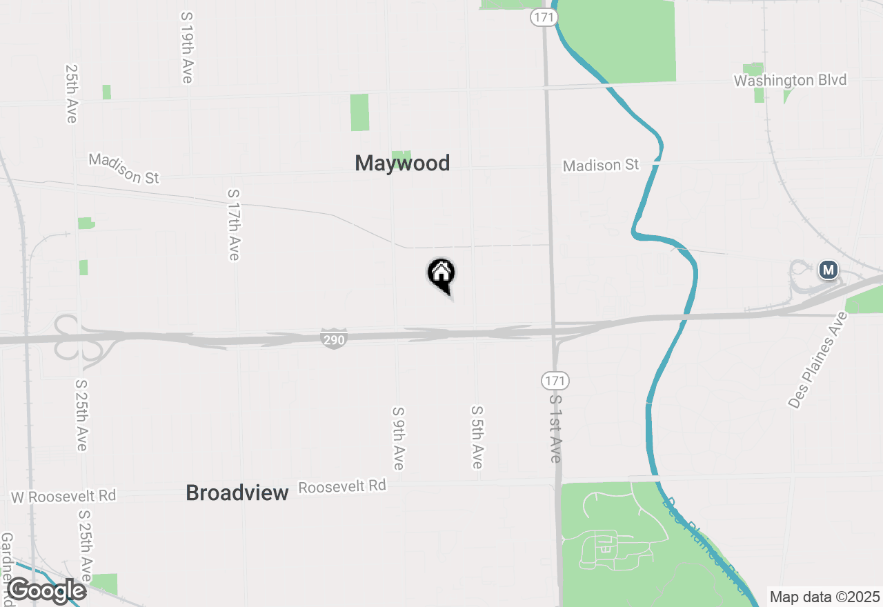 Map of (Address confidential), Maywood, Illinois 60153