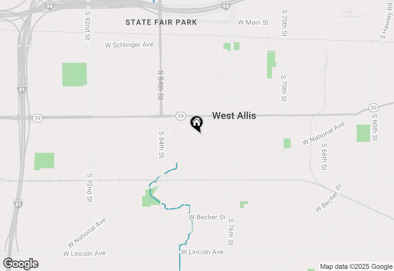 Map of 1513 S 80th St #1515, West Allis, WI 53214