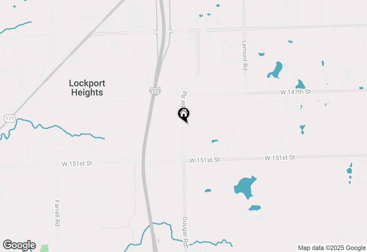 Map of 15539 S Gougar Road, Homer Glen, IL 60491