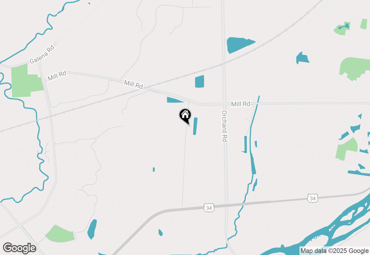 Map of 520 Meadowwood Lane, Oswego, IL 60543