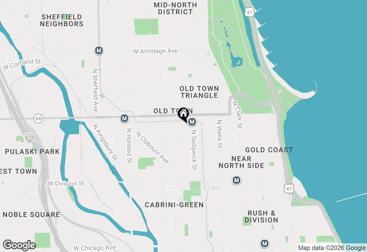 Map of 1520 N Hudson Avenue #3, Chicago, IL 60610