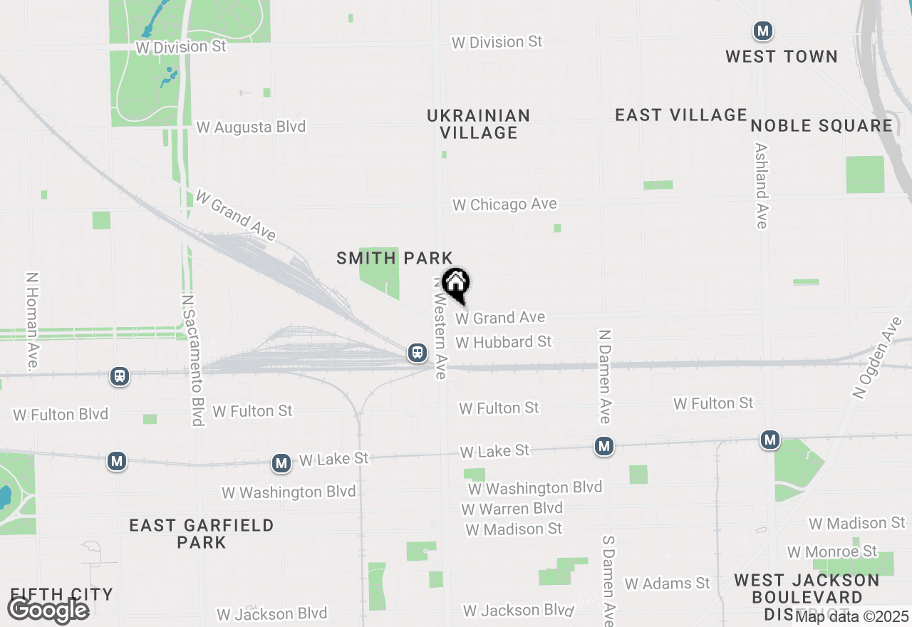 Map of 2338 W Grand Avenue #3, Chicago, IL 60612