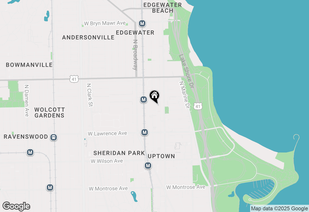 Map of 4932 N Kenmore Avenue #1W, Chicago, IL 60640