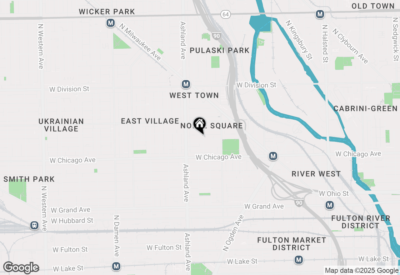 Map of 1512 W Chestnut Street #1, Chicago, IL 60642