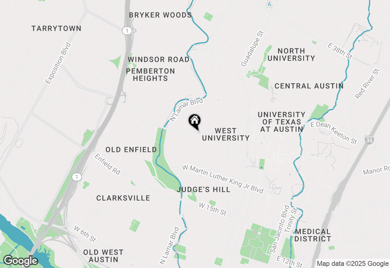 Map of 1023 W 24th St #803, Austin, TX 78705