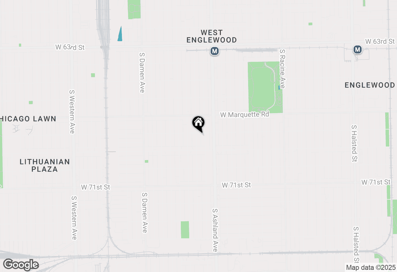 Map of 6807 S Paulina Street #1, Chicago, IL 60636