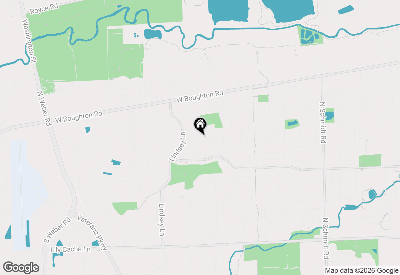 Map of 206 Christine Way, Bolingbrook, IL 60440