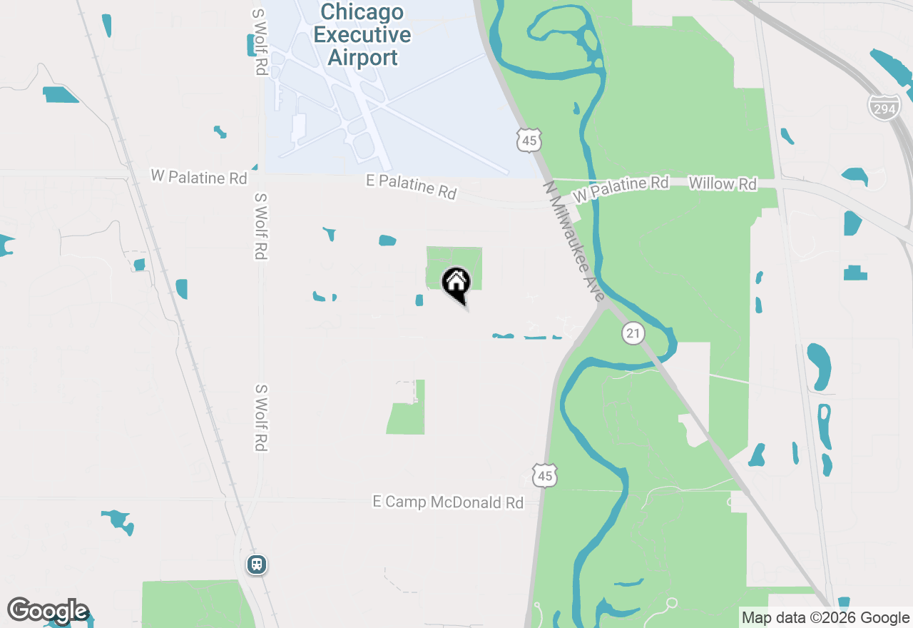 Map of 832 E Old Willow Road #105, Prospect Heights, IL 60070