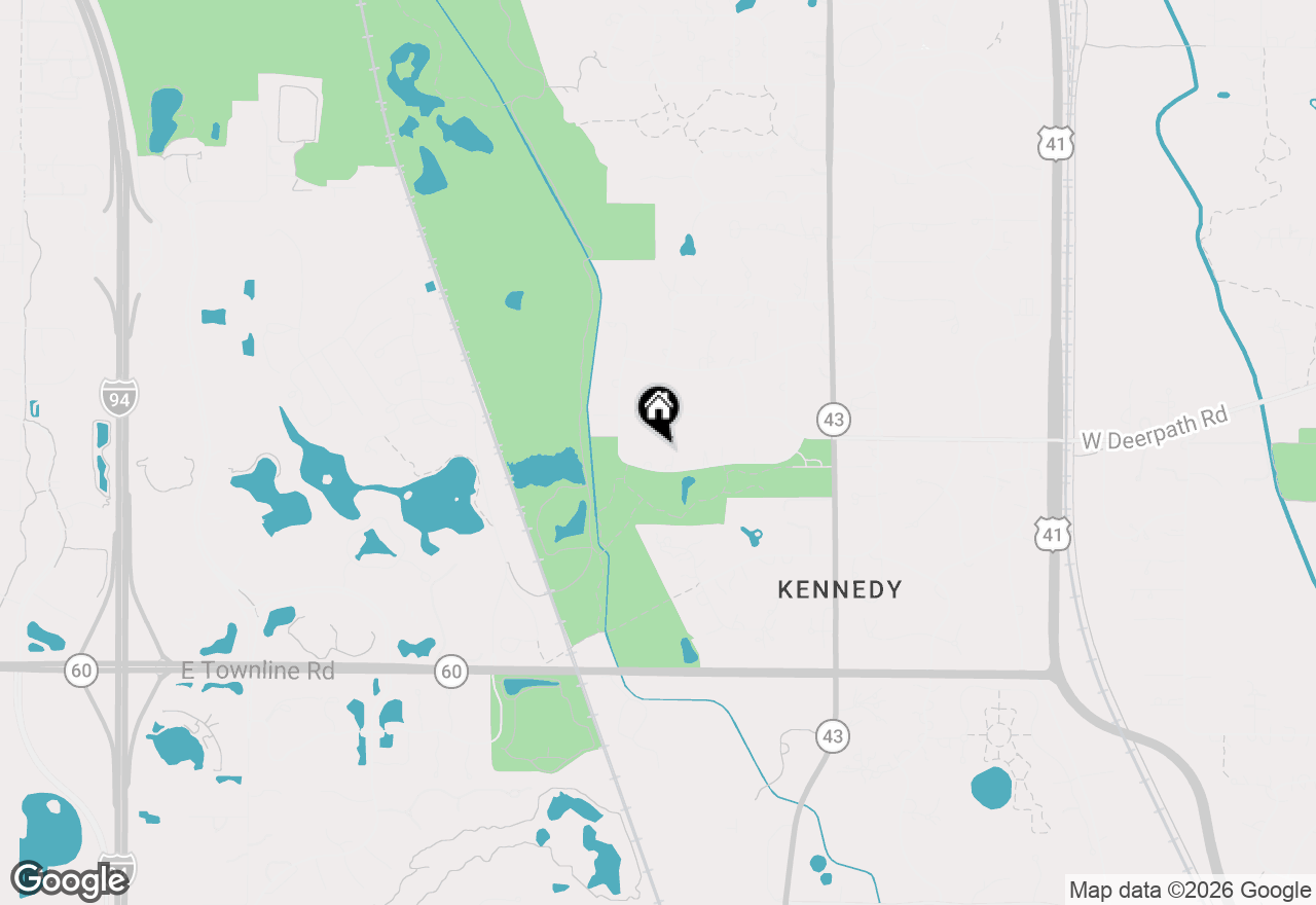 Map of 1310 Longmeadow Lane, Lake Forest, IL 60045