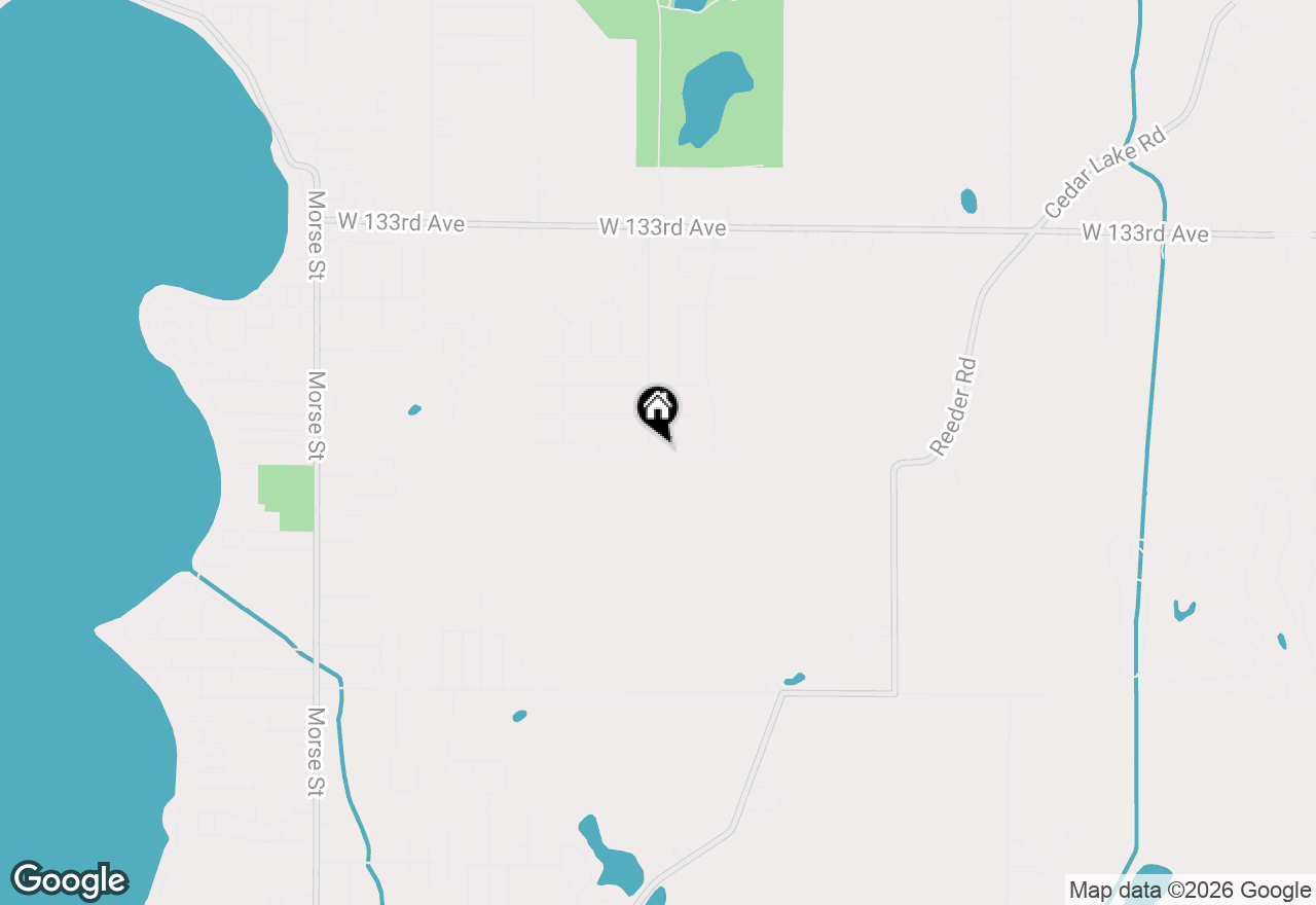 Map of 13625 Cardinal Lane, Cedar Lake, IN 46303