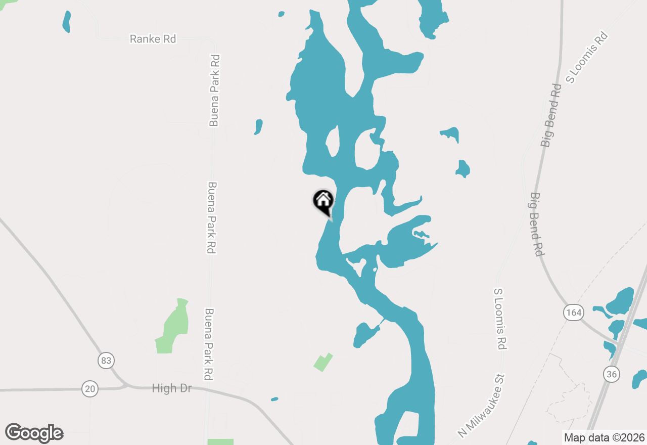 Map of 4827 Riverside Rd, Waterford, WI 53185