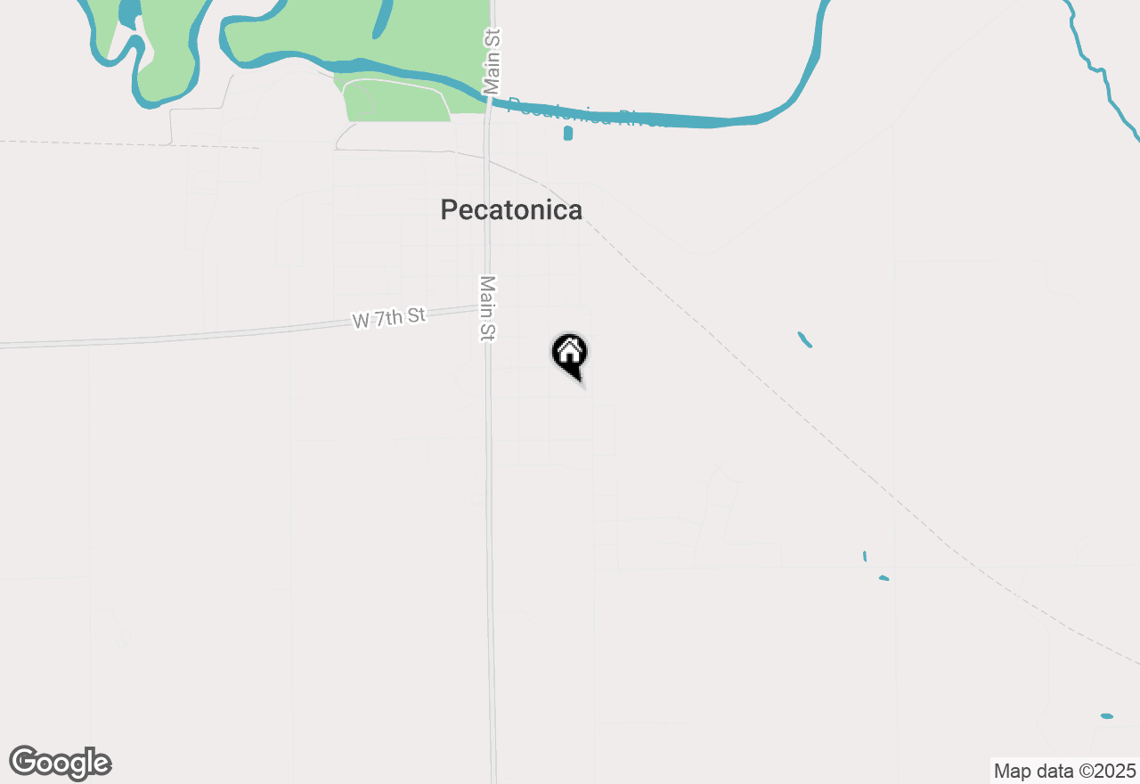 Map of 322 E 10th Street, Pecatonica, IL 61063