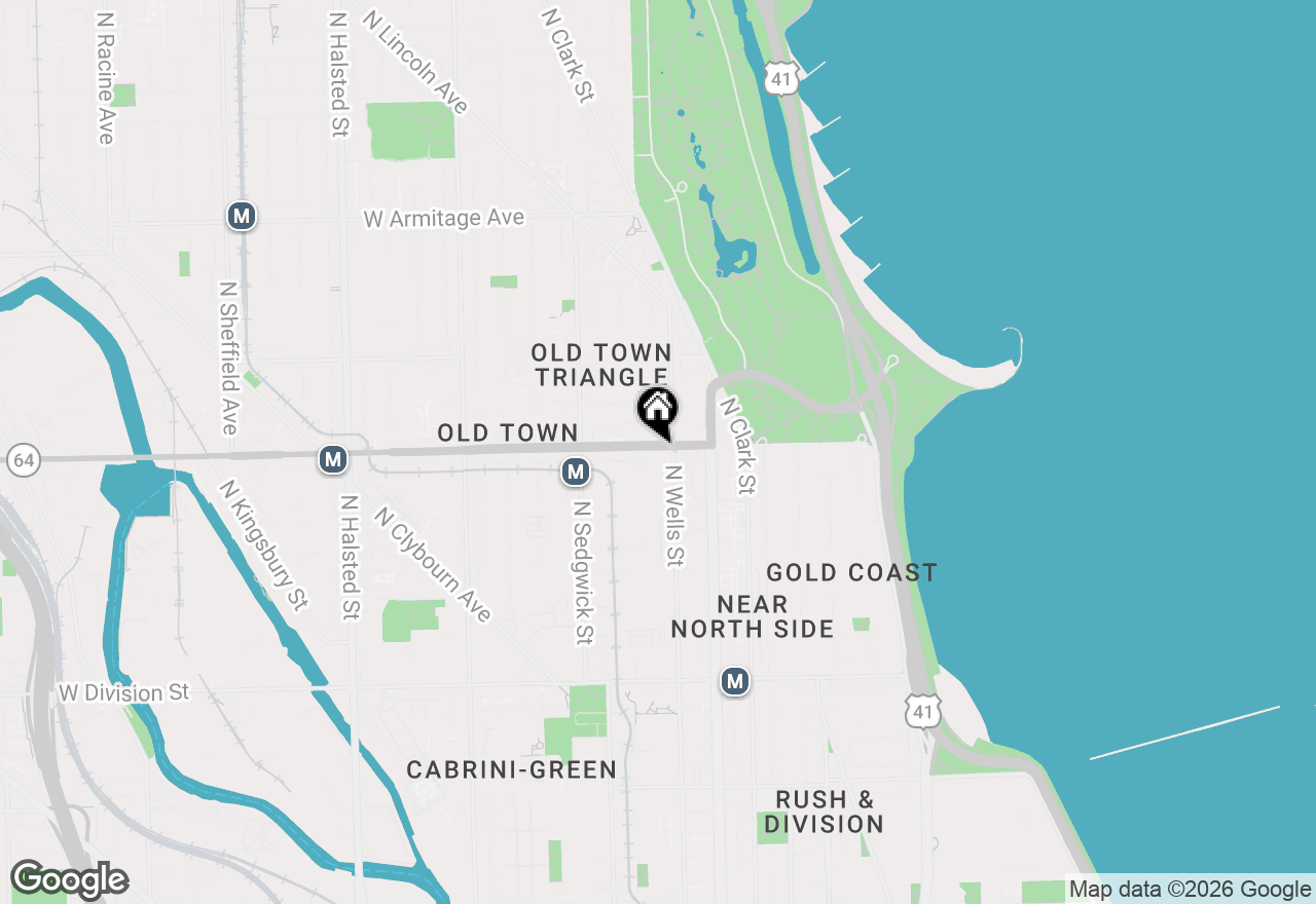 Map of 215 W North Avenue, Chicago, IL 60610